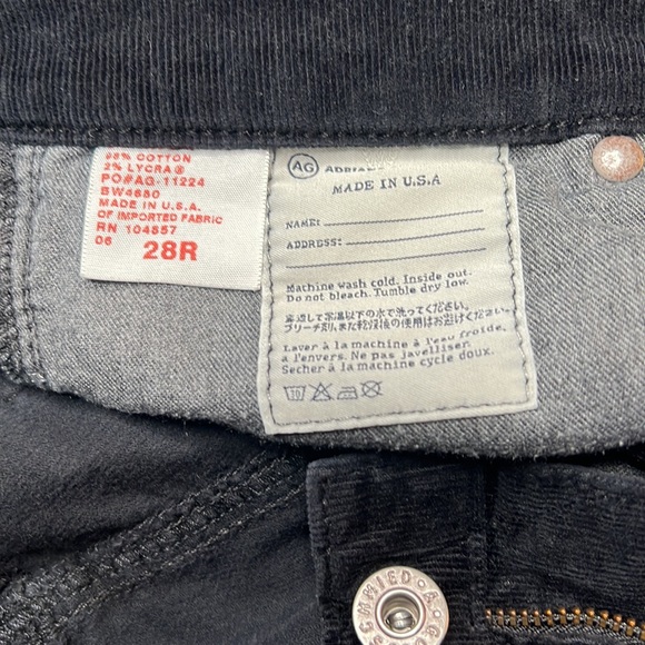 Adriano Goldschmied Black Corduroy Pant - Picture 4 of 6